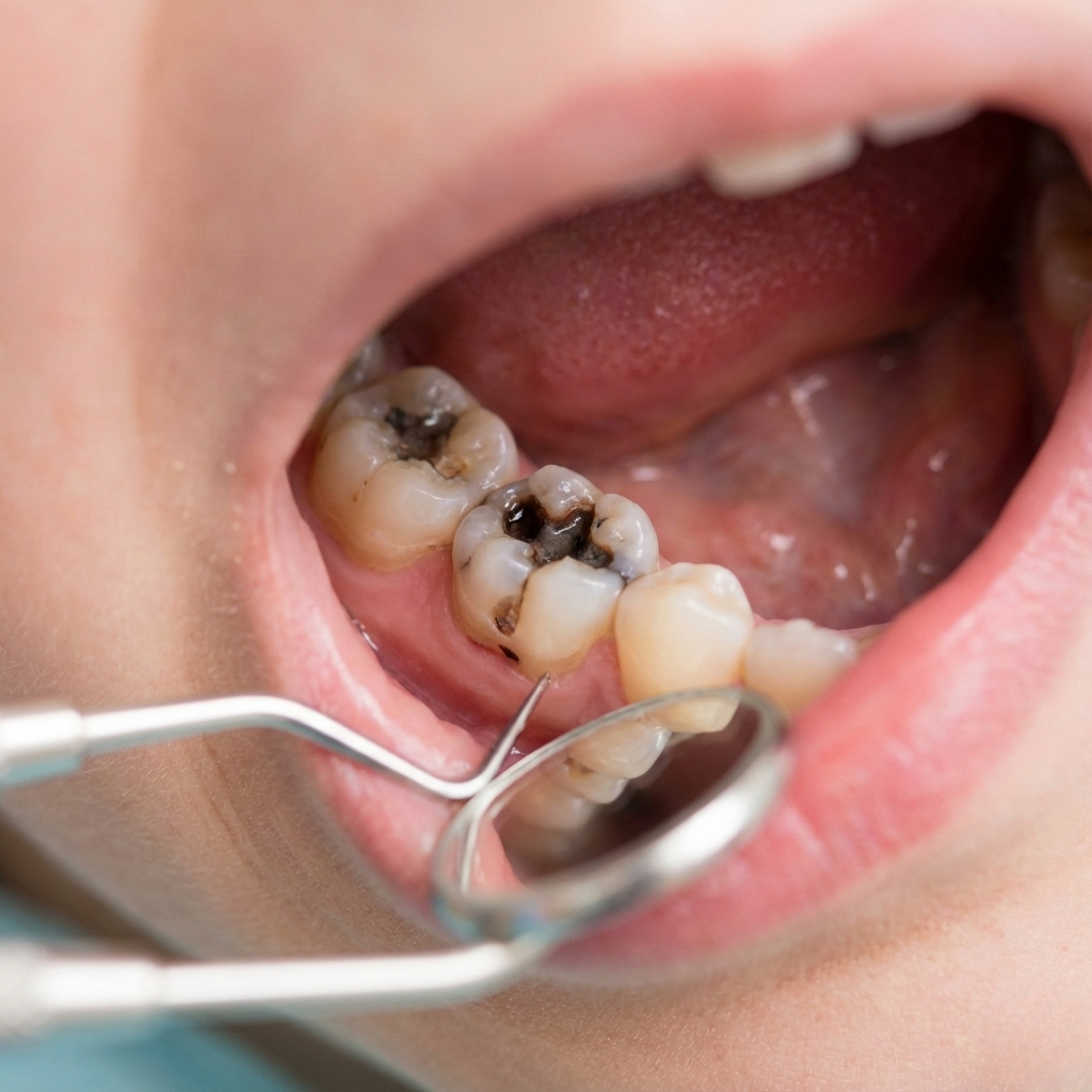 Before tooth filling